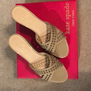 Kate Spade cork wedges